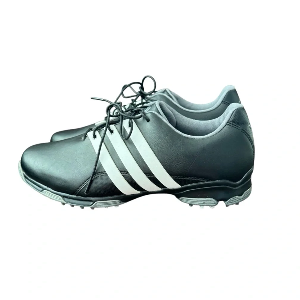 Adidas Golf Men’s Shoes Size 11.5 Pure TRX Black White Microfiber Leather F33315